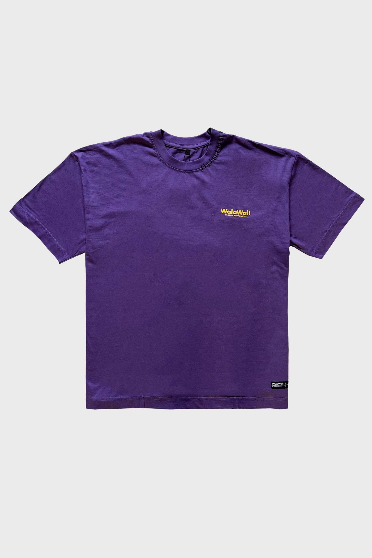 Change Ain't Subtle Puff Print Oversize Tee