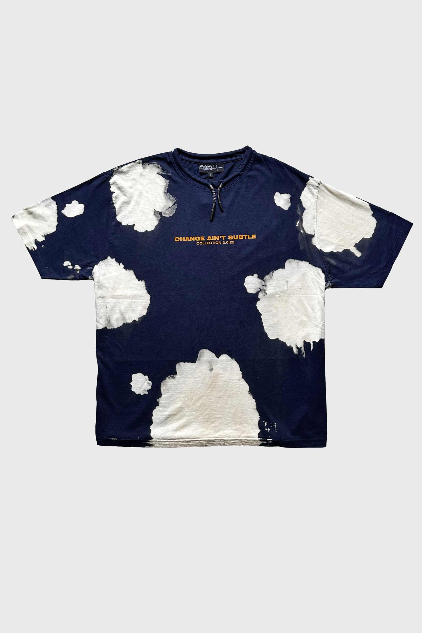 Oversize Lava Dye Lace Collar T-Shirt