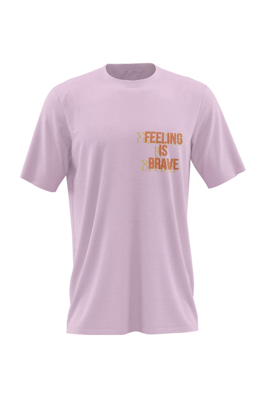 'Feeling is brave' Skinny Top