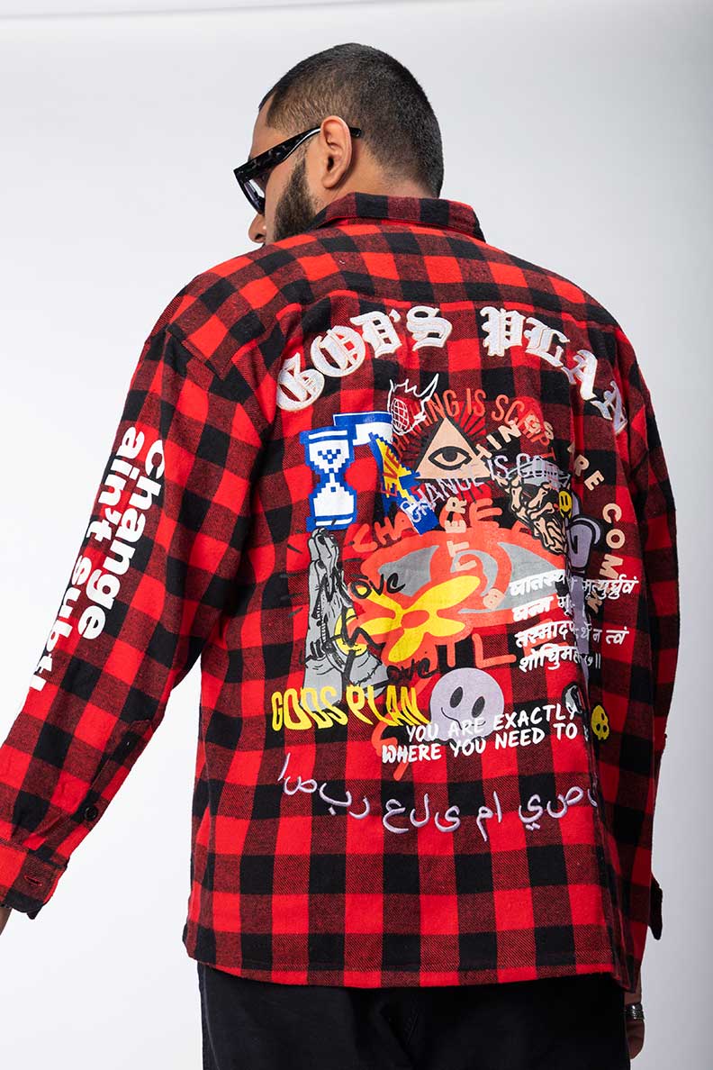 God's Plan Heavy Weight Flannel Overshirt