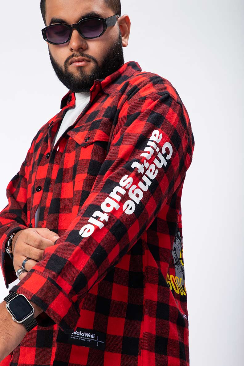 God's Plan Heavy Weight Flannel Overshirt