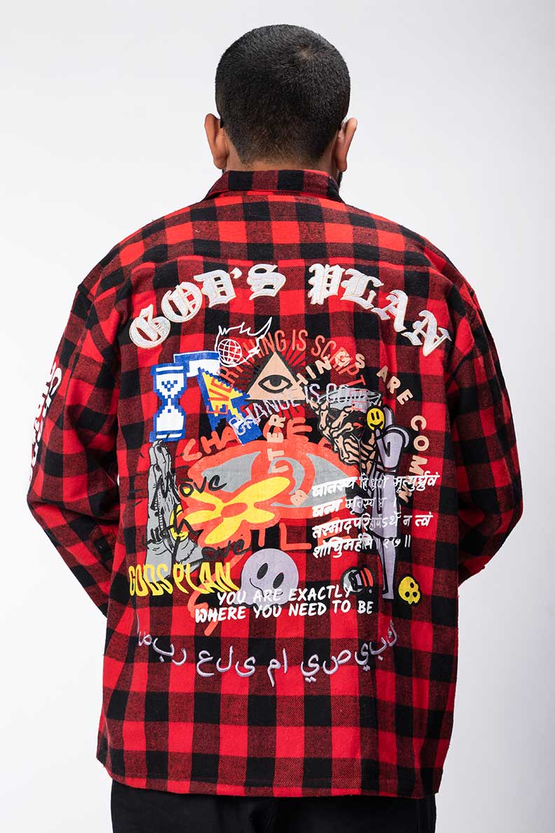 God's Plan Heavy Weight Flannel Overshirt